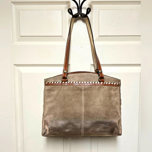 Patricia Nash Poppy Tote Metallic Dip Dye**RARE** - Picture 9 of 11